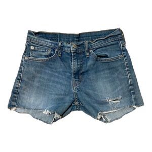 Levi’s woman’s medium wash cut off Jean shorts | size 29